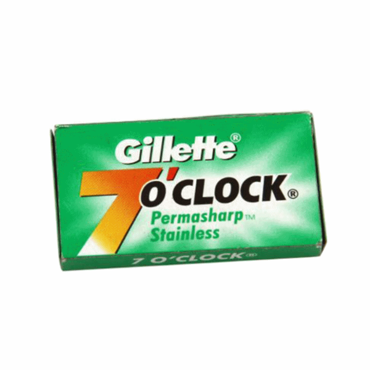 Gillette 7 O'clock Permasharp partaterät, 10 kpl