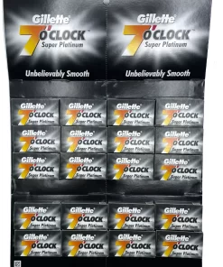 Gillette 7 O'Clock Super Platinum Partaterät, 100 kpl