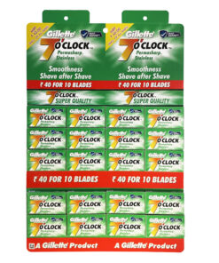 Gillette 7 O'clock Permasharp partaterät, 200 kpl